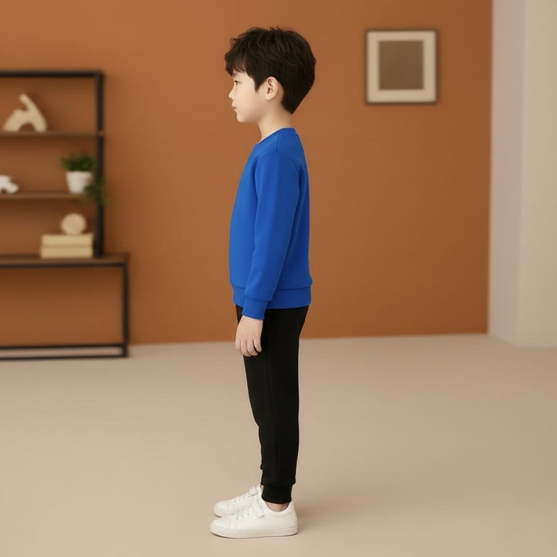 Viel Innate بدلة رياضية أنيقة باللون الأزرق الملكي للأولاد - Image 2